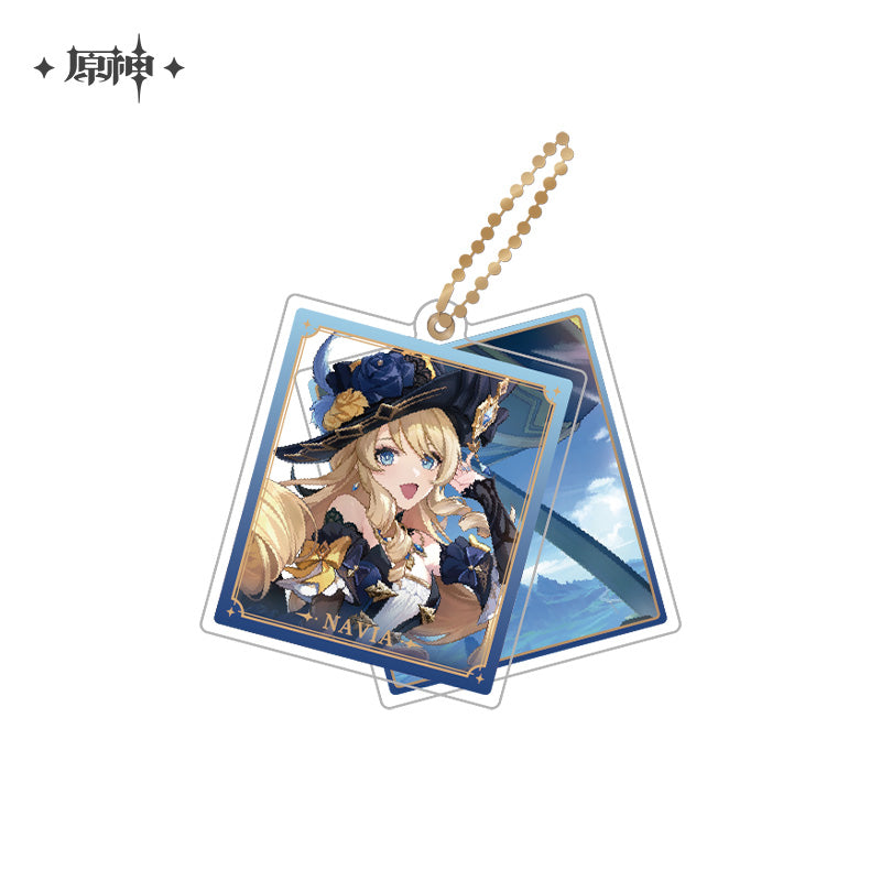 miHoYo Genshin Impact Slide Acrylic Keychain Series-Navia-miHoYo-Ace Cards & Collectibles