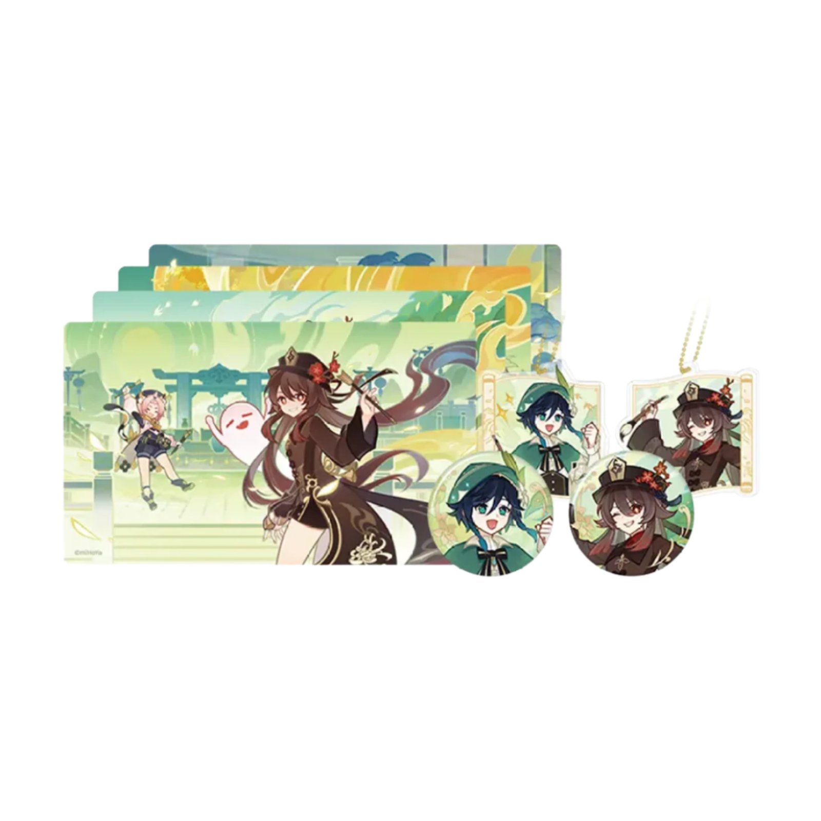 miHoYo Genshin Impact Waterborne Poetry Series Collection Cards-Hutao & Diona-miHoYo-Ace Cards & Collectibles