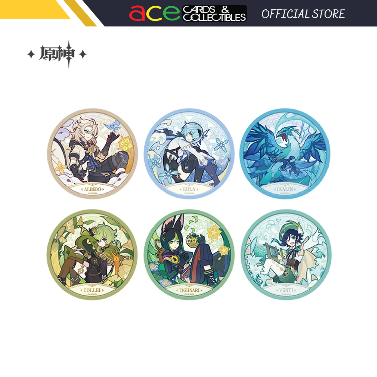 miHoYo Genshin Impact Windblume’s Breath Quicksand Coaster-Albedo-miHoYo-Ace Cards &amp; Collectibles
