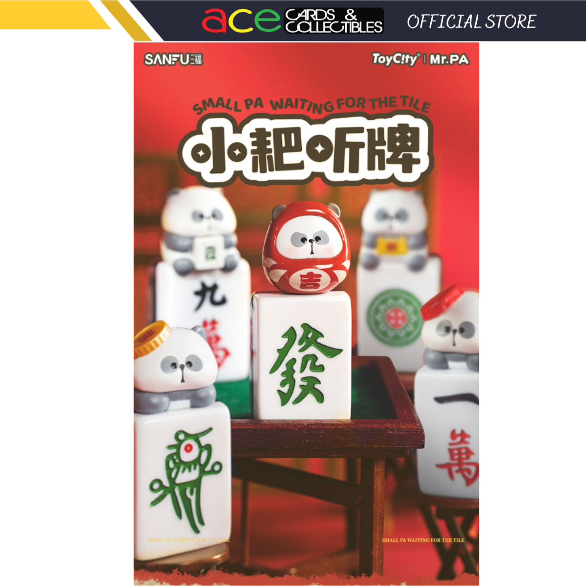ToyCity x Mr.Pa Small Pa Waiting For The Tile Mahjong Series-Single Box (Random)-toycity-Ace Cards & Collectibles