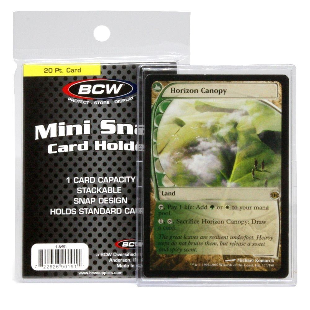 BCW Mini Snap Card Holder-BCW Supplies-Ace Cards & Collectibles