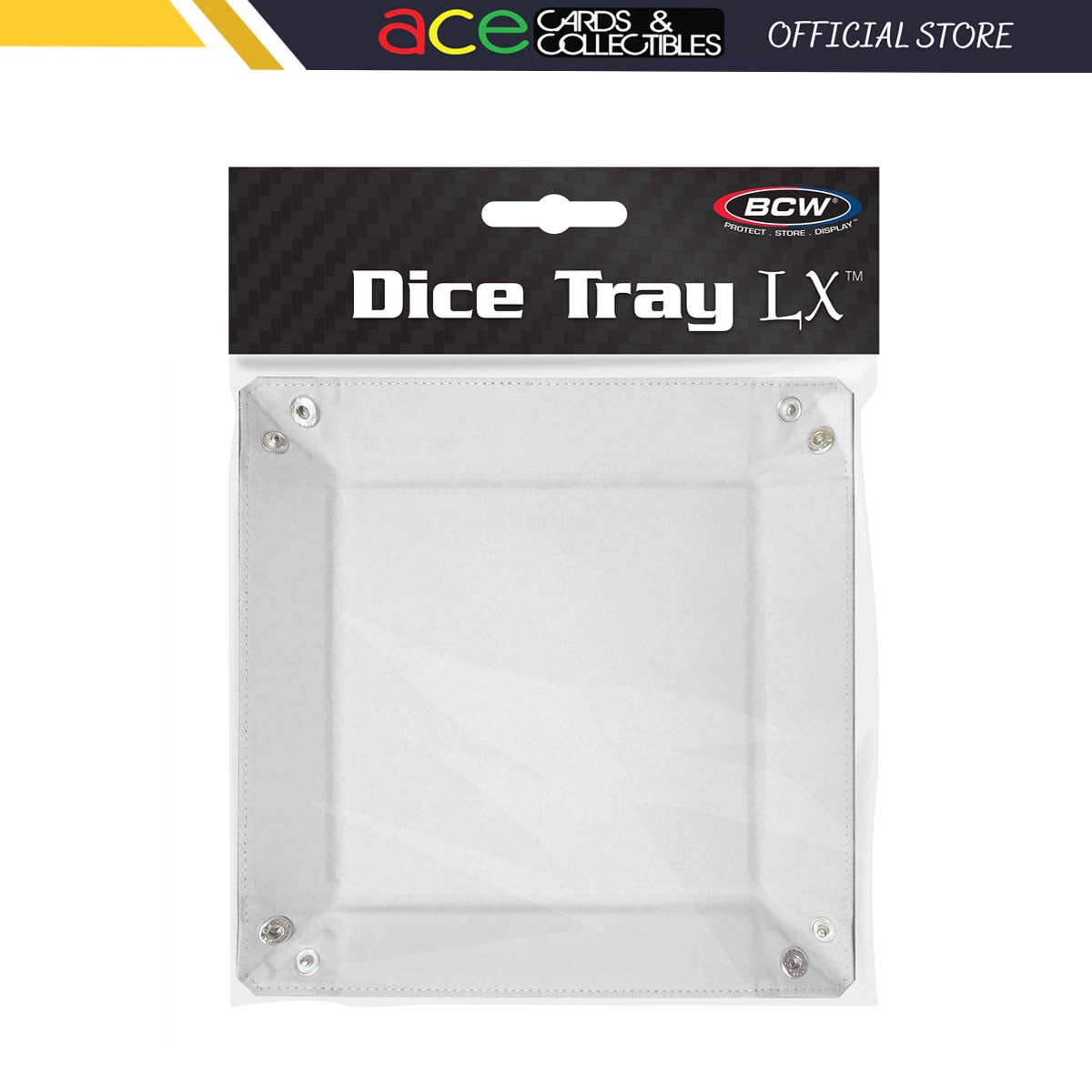 BCW Rectangular Dice Tray &quot;White&quot;-BCW Supplies-Ace Cards &amp; Collectibles