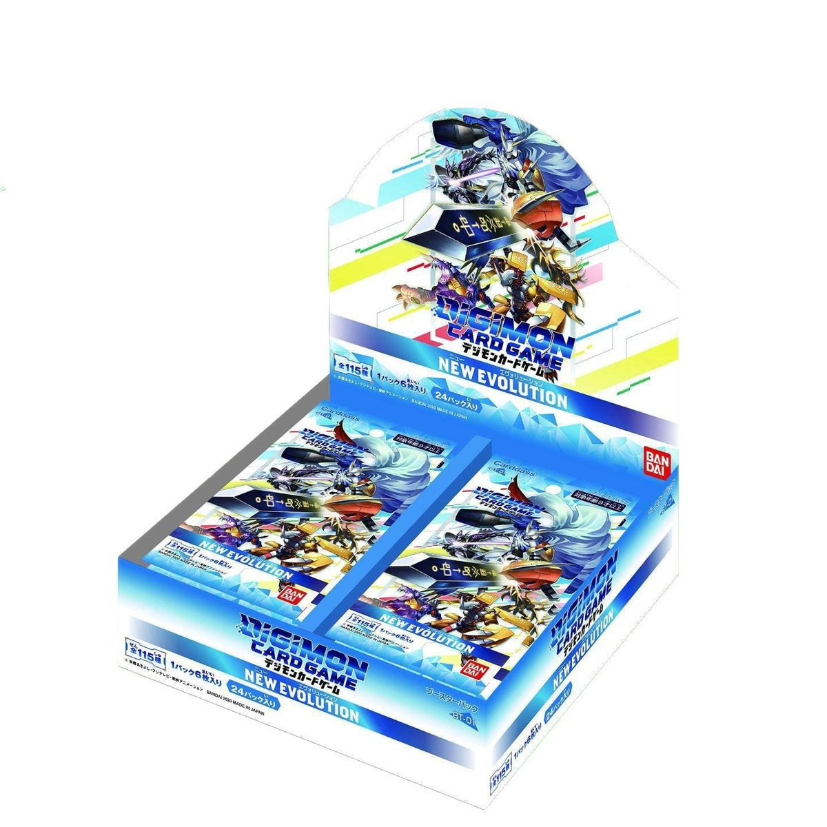Digimon Card Game New Evolution Ver.1 Booster [BT-01] (Japanese)-Booster Box (24packs)-Bandai-Ace Cards &amp; Collectibles