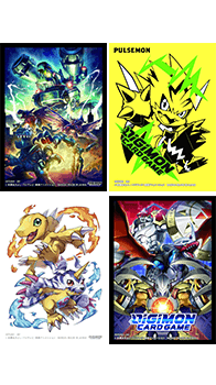 Digimon Card Game Official Sleeve 2021 &quot;3 Dragon Gathering&quot;-Bandai-Ace Cards &amp; Collectibles