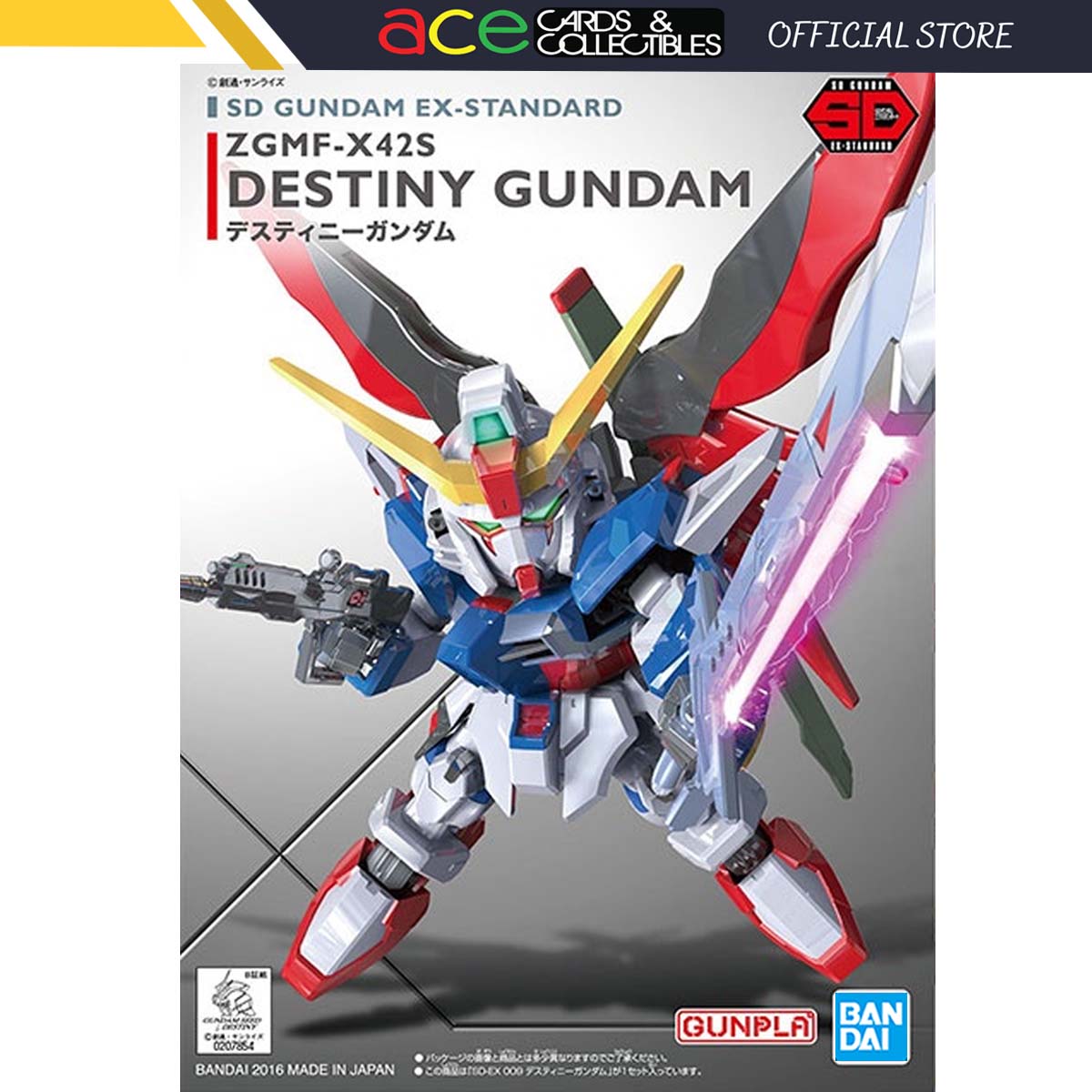 Gunpla SD Gundam EX-Standard Destiny Gundam-Bandai-Ace Cards &amp; Collectibles