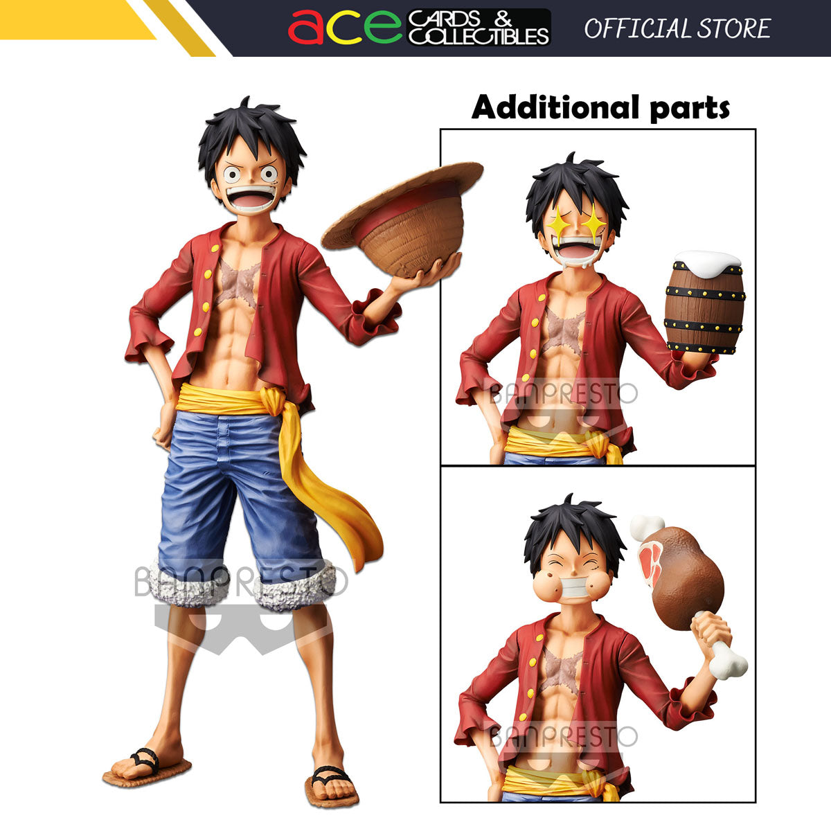 One Piece Grandista Nero &quot;Monkey D Luffy&quot; (Reissue)-Bandai-Ace Cards &amp; Collectibles
