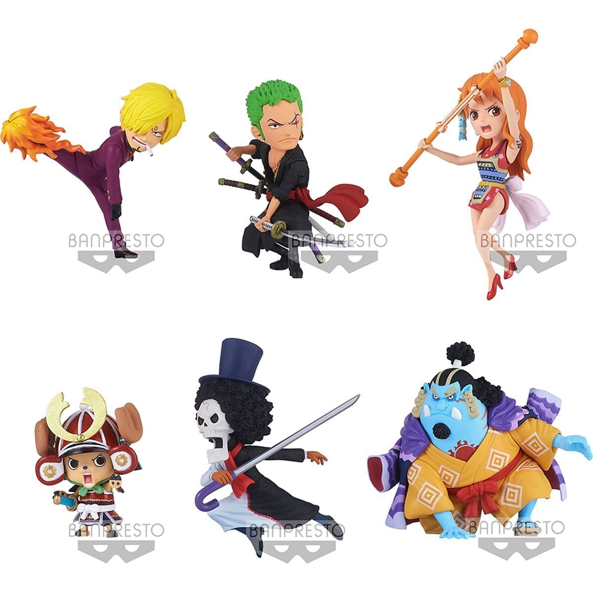 One Piece World Collectable Figure New Series Vol. 1-Set of 6-Bandai-Ace Cards & Collectibles
