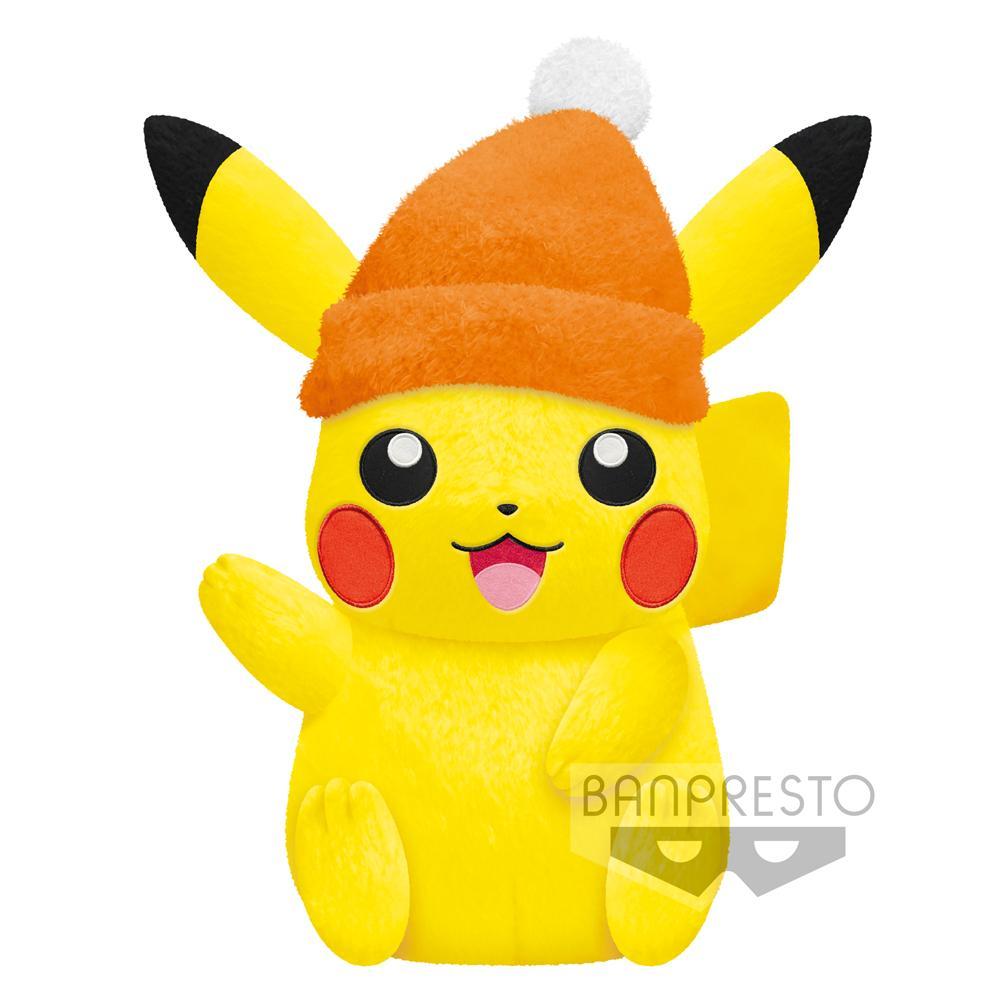 Pokémon "Pikachu" Super Big Plush -Winter Style-Bandai-Ace Cards & Collectibles