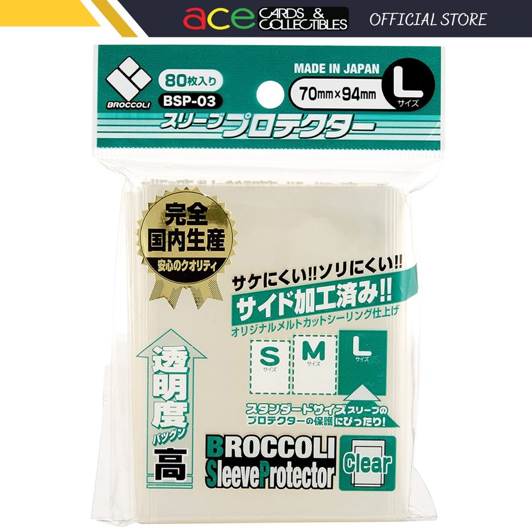 Broccoli Sleeve Protector Clear L [BSP-03]-Broccoli-Ace Cards & Collectibles