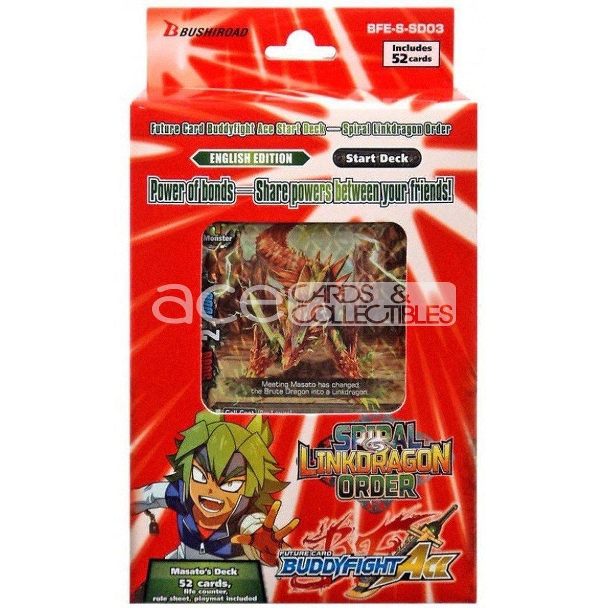 Future Card Buddyfight Ace Spiral Linkdragon Order [BFE-S-SD03] (English)-Bushiroad-Ace Cards &amp; Collectibles