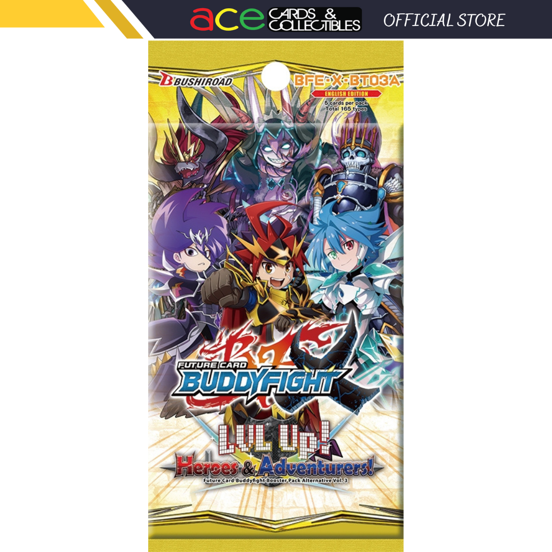 Future Card Buddyfight X Lvl Up Heroes and Adventurers ( Booster Pack ) [BFE-X-BT03A] (English)-Bushiroad-Ace Cards & Collectibles