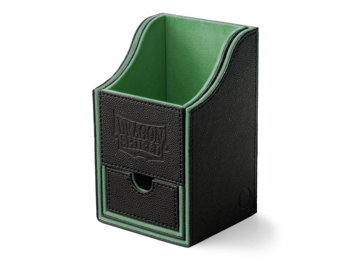Dragon Shield Deck Box Nest+ 100-Black/Green-Dragon Shield-Ace Cards &amp; Collectibles