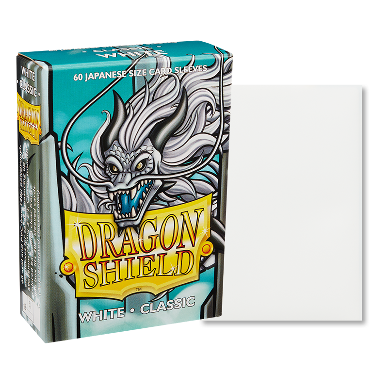 Dragon Shield Sleeve Classic Small Size 60pcs - Classic White (Japanese Size)-Dragon Shield-Ace Cards & Collectibles