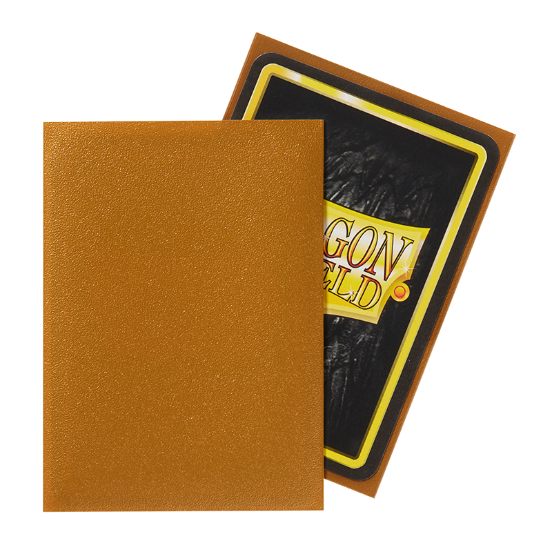 Dragon Shield Sleeve Matte Standard Size 100pcs - Gold Matte-Dragon Shield-Ace Cards & Collectibles