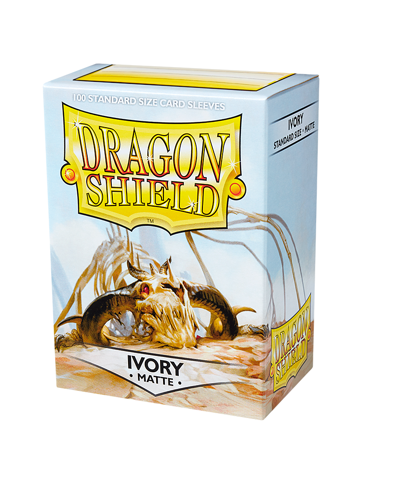 Dragon Shield Sleeve Matte Standard Size 100pcs - Ivory Matte-Dragon Shield-Ace Cards &amp; Collectibles