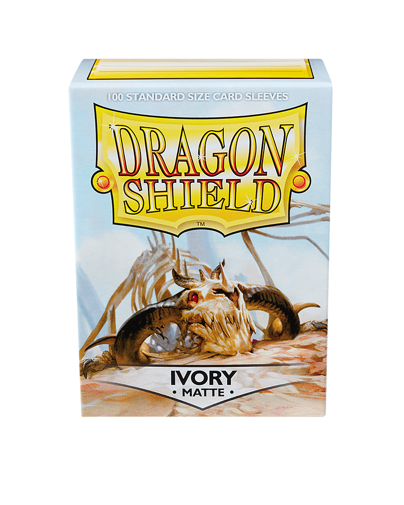 Dragon Shield Sleeve Matte Standard Size 100pcs - Ivory Matte-Dragon Shield-Ace Cards &amp; Collectibles