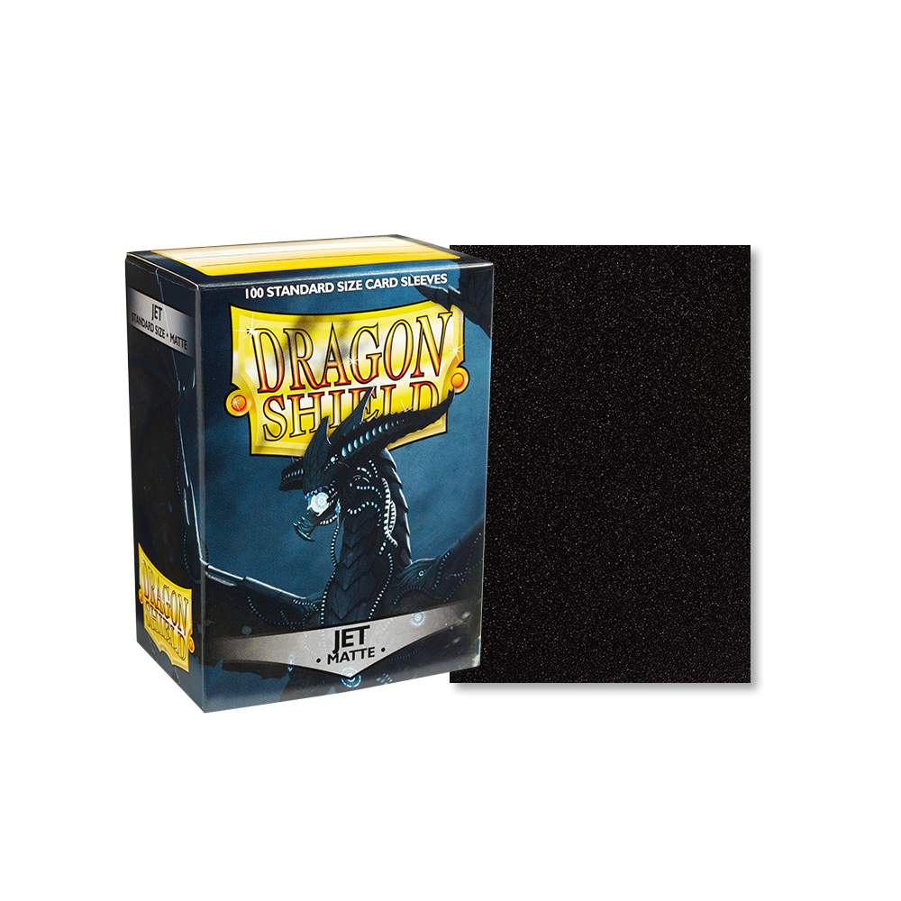 Dragon Shield Sleeve Matte Standard Size 100pcs - Jet Matte-Dragon Shield-Ace Cards & Collectibles