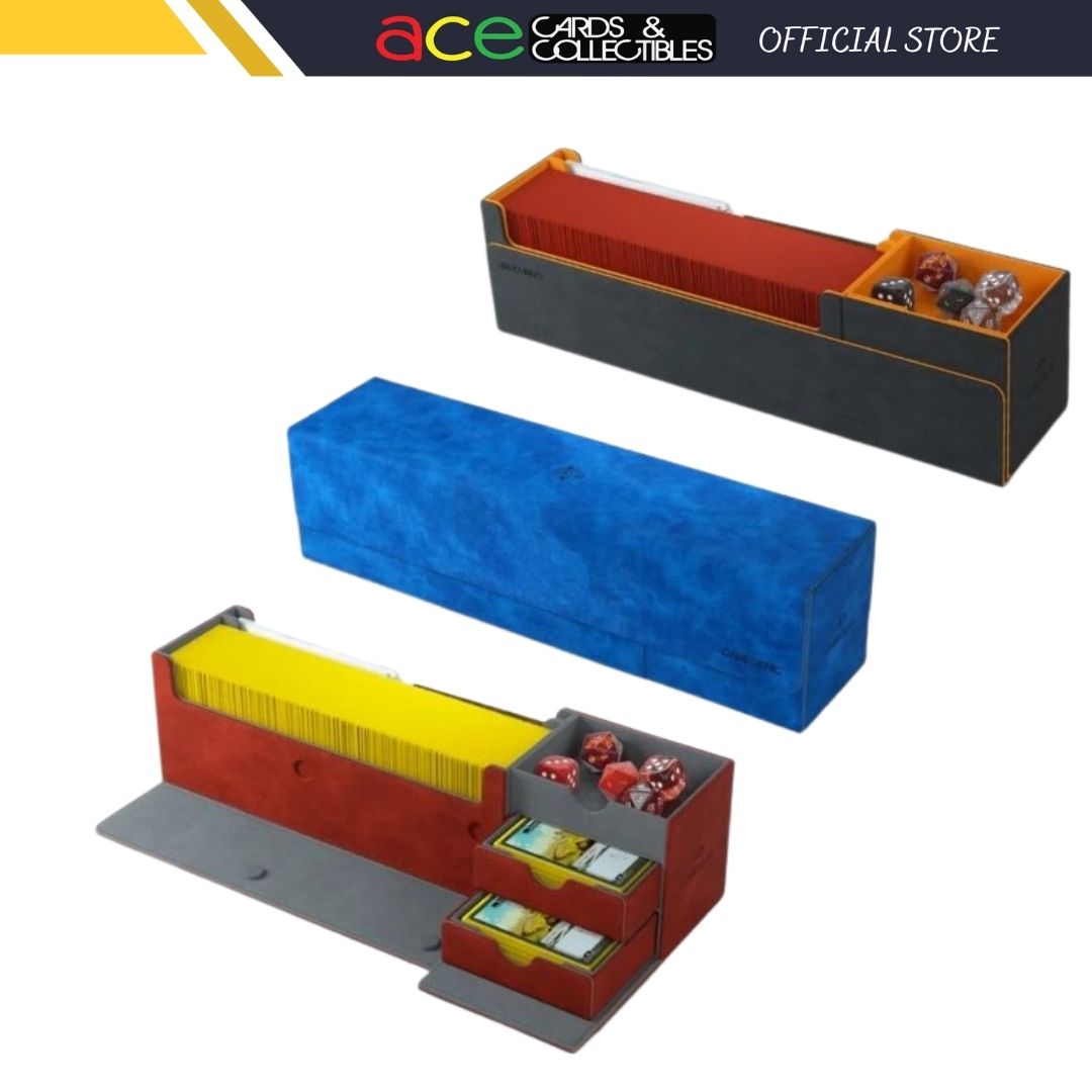 Gamegenic Card Storage Box "CARDS’ LAIR 400+ CONVERTIBLE"-Black/Orange-Gamegenic-Ace Cards & Collectibles