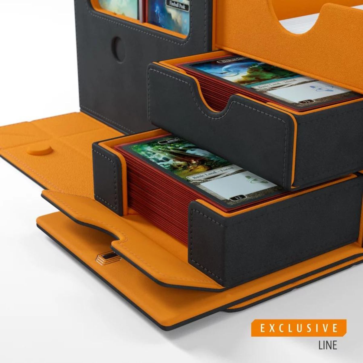 Gamegenic Card Storage Box "Games’ Lair 600+ Convertible"-Black/Orange-Gamegenic-Ace Cards & Collectibles