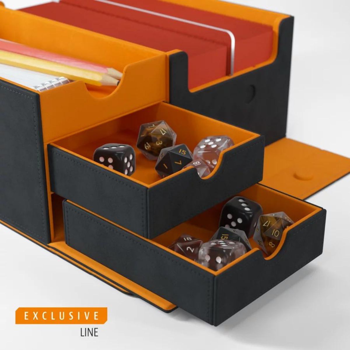 Gamegenic Card Storage Box "Games’ Lair 600+ Convertible"-Black/Orange-Gamegenic-Ace Cards & Collectibles