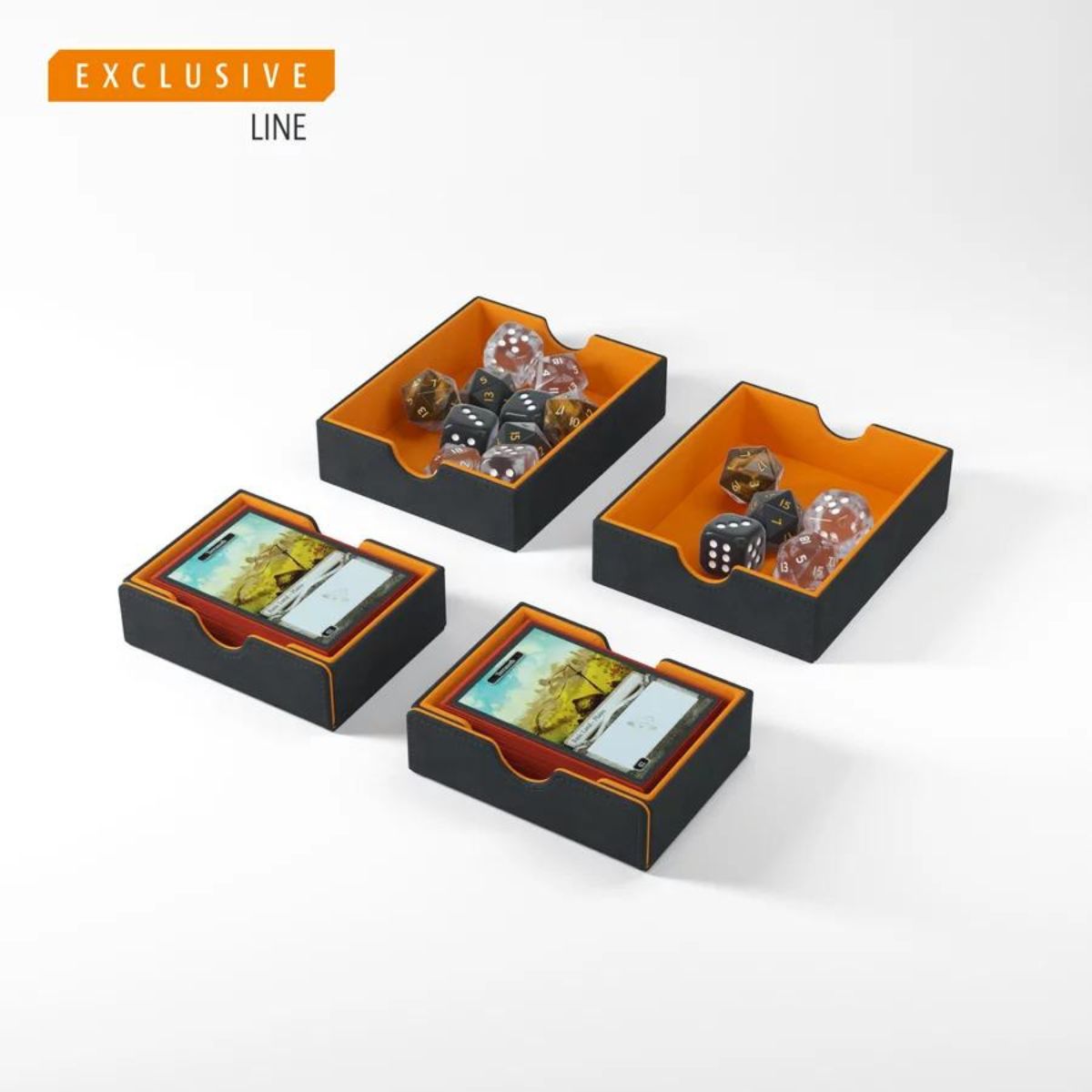 Gamegenic Card Storage Box "Games’ Lair 600+ Convertible"-Black/Orange-Gamegenic-Ace Cards & Collectibles