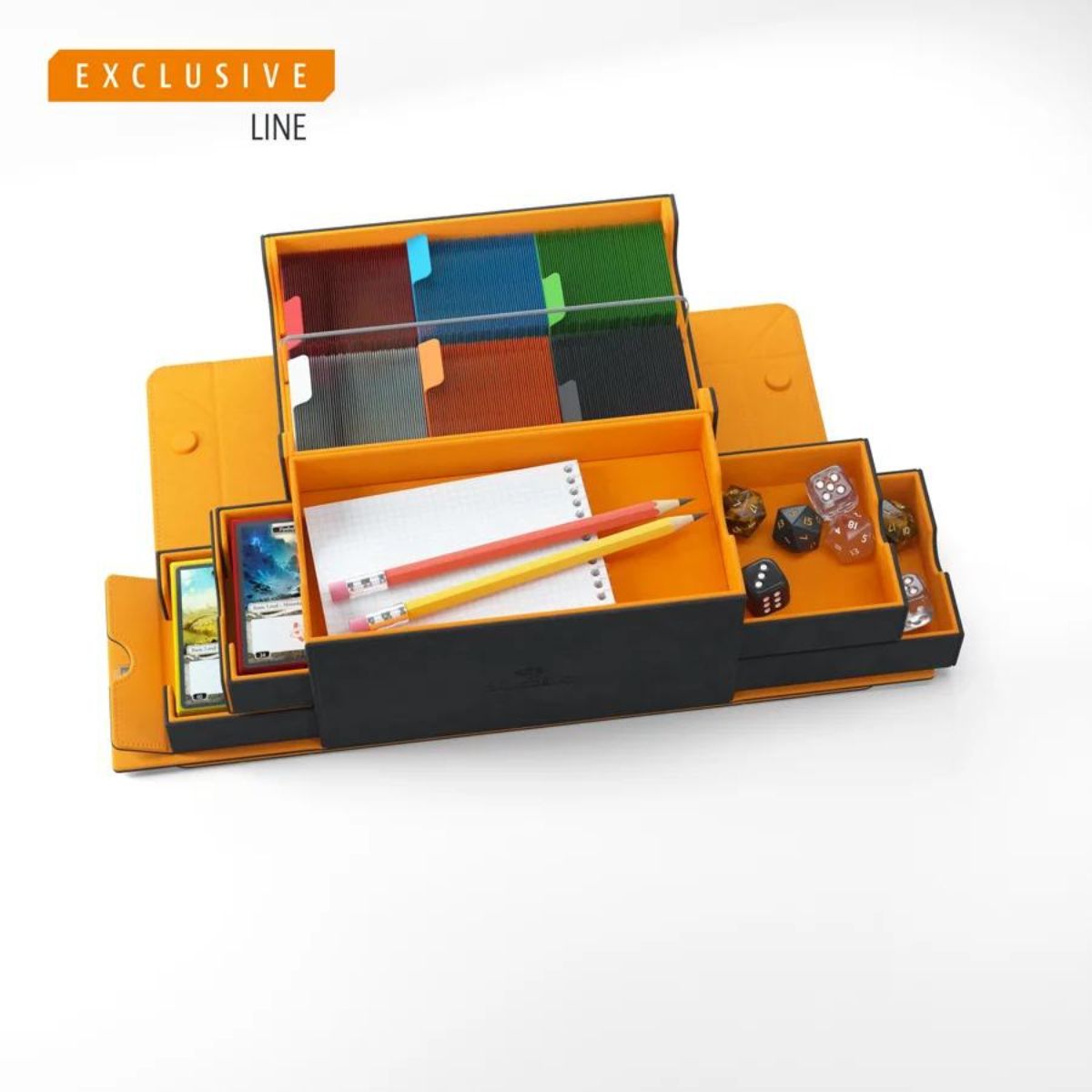 Gamegenic Card Storage Box "Games’ Lair 600+ Convertible"-Black/Orange-Gamegenic-Ace Cards & Collectibles