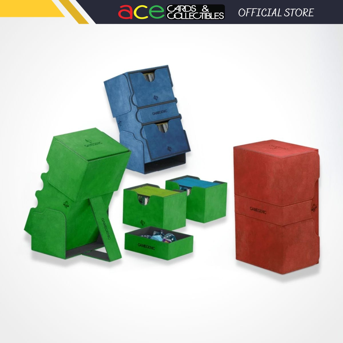 Gamegenic Deck Box "Stronghold 200+ XL Convertible"-Black/Orange-Gamegenic-Ace Cards & Collectibles