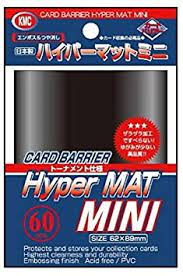 KMC Sleeve Hyper Mat Mini Size 60pcs - Black ( Japanese Size )-KMC-Ace Cards & Collectibles