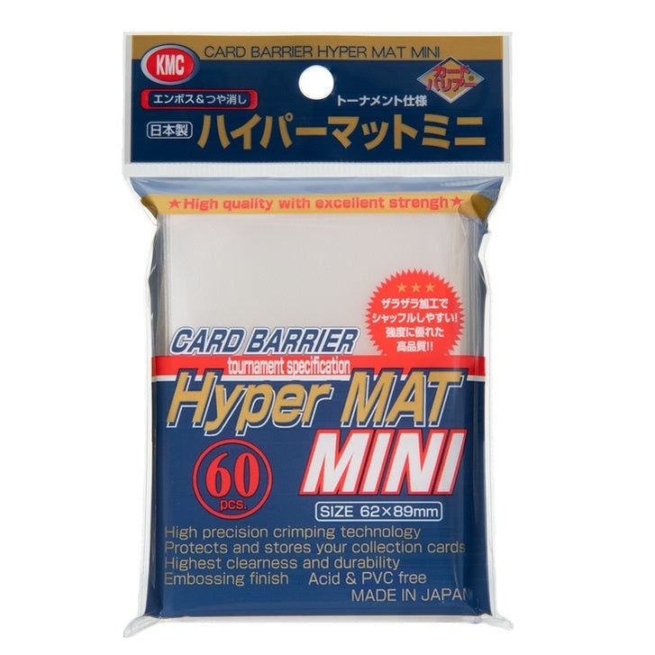 KMC Sleeve Hyper Mat Mini Size 60pcs - Clear ( Japanese Size )-KMC-Ace Cards & Collectibles