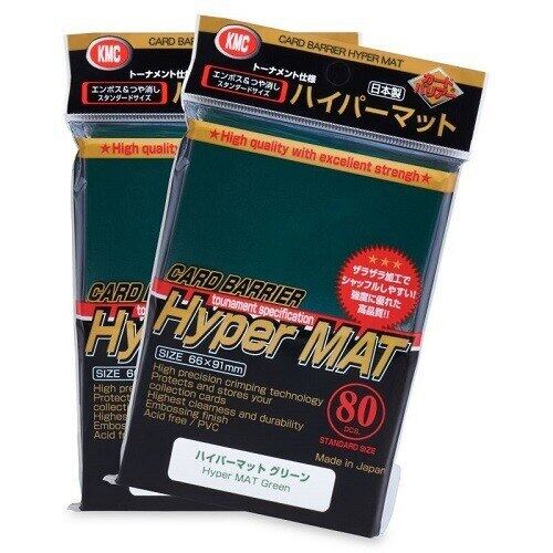 KMC Sleeve Hyper Mat Standard Size 80pcs - Mat Green-KMC-Ace Cards & Collectibles