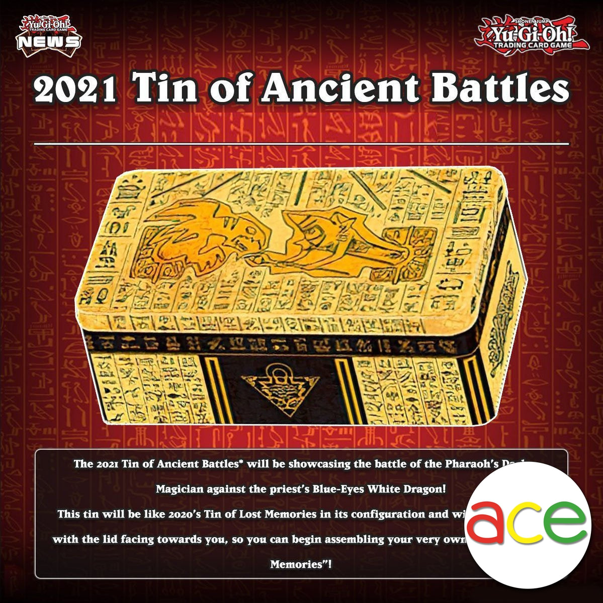 Yu-Gi-Oh TCG: 2021 Tin of Ancient Battles (English)-Konami-Ace Cards &amp; Collectibles