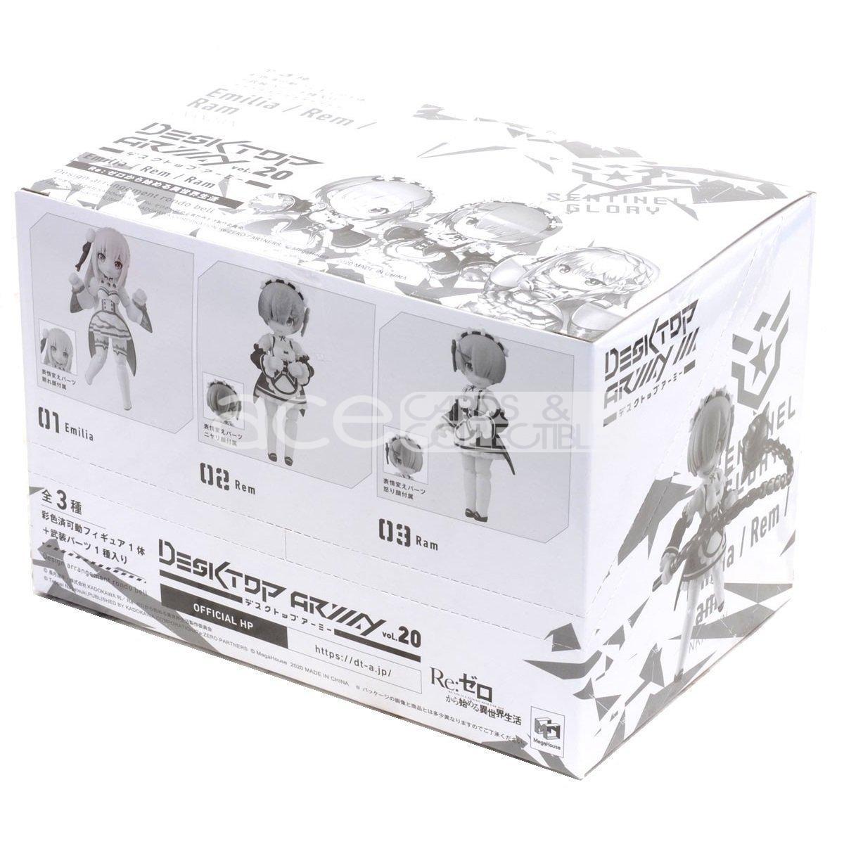 Desktop Army Vol. 20 Re: Zero -Starting Life in Another World-Whole Box (Complete Set of 3)-MegaHouse-Ace Cards &amp; Collectibles