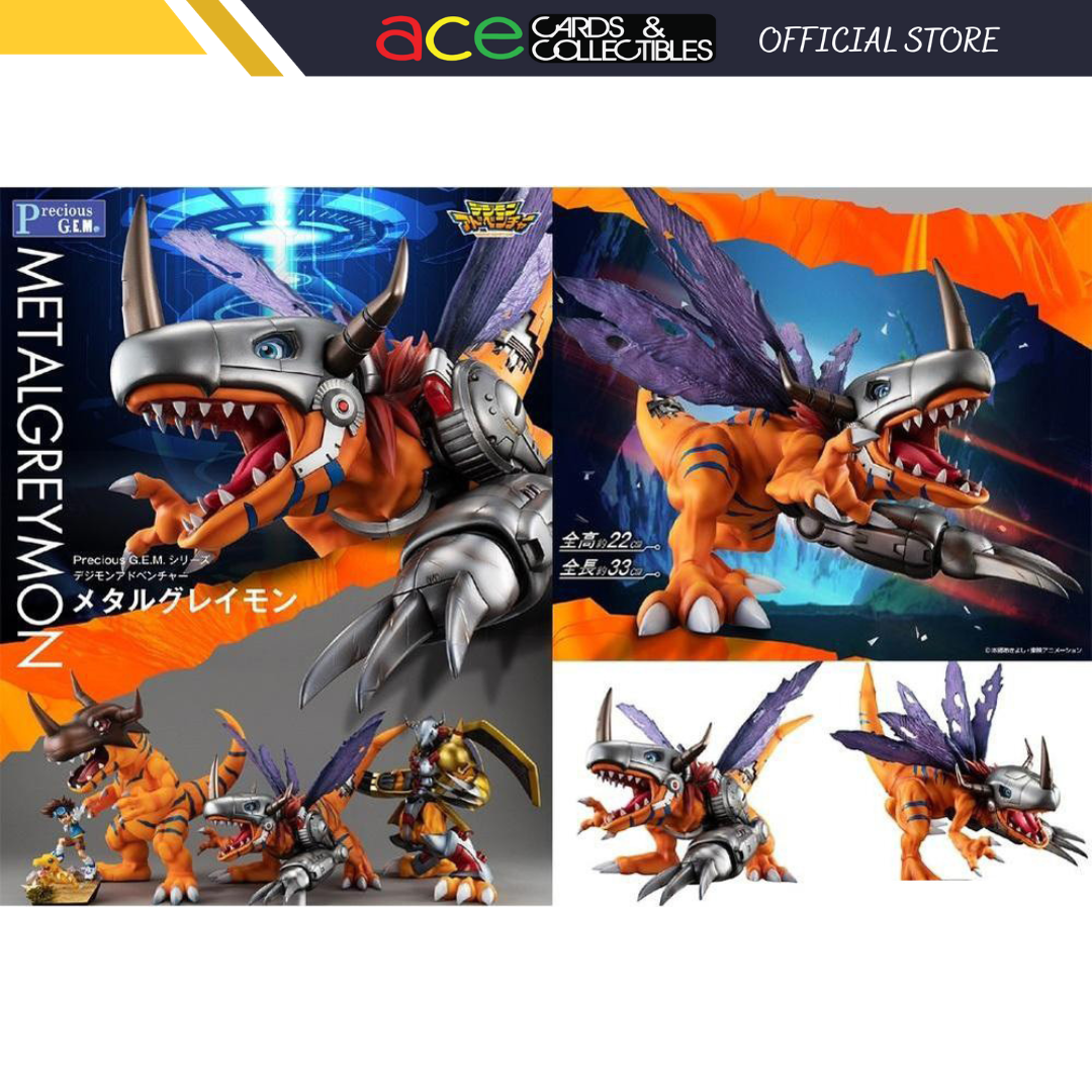 Digimon Adventure -Precious G.E.M. Series- "Metal Greymon" 20th Anniversary-MegaHouse-Ace Cards & Collectibles