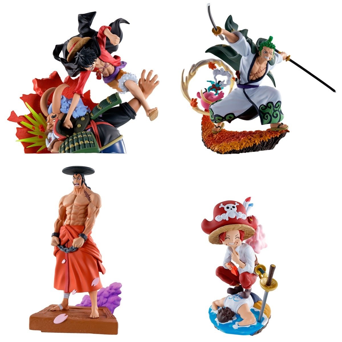 One Piece Logbox Re: Birth Wanokuni Vol. 3-Whole Box (Complete Set of 4)-MegaHouse-Ace Cards & Collectibles