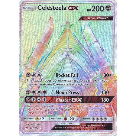 Pokemon - Celesteela GX - 144/156 - Full Art Ultra Rare - Sun & Moon: Ultra  Prism : Toys & Games 