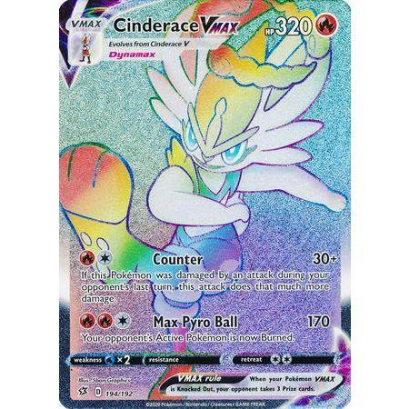is a vmax pokemon card rare Cinderace VMAX -Single Card