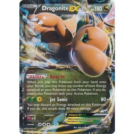 Dragonite EX -Single Card-Full Art Ultra Rare [108/111]-The Pokémon Company International-Ace Cards & Collectibles
