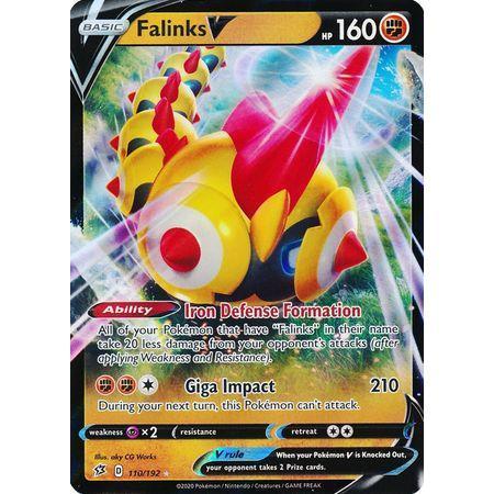 rare pokemon cards v Falinks V -Single Card