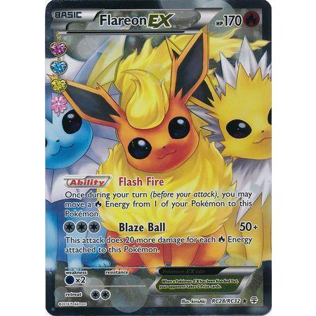 Flareon EX -Single Card-Full Art Ultra Rare [RC28/RC32]-The Pokémon Company International-Ace Cards &amp; Collectibles