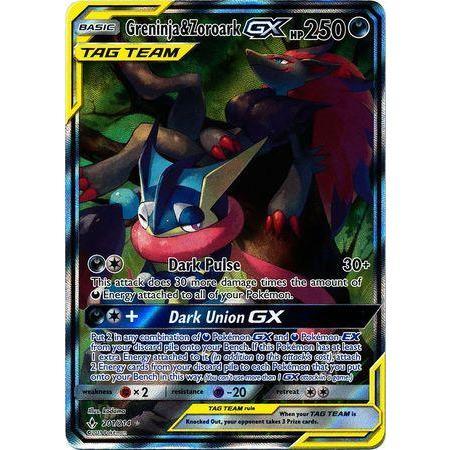 ゲッコウガ＆ゾロアークGX Greninja Pokemon card PSA 10 Greninja & Zoroark GX #107 Sun & Moon Unbroken Bonds 2019