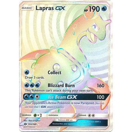 Lapras GX -Single Card-Hyper Rare [151/149]-The Pokémon Company International-Ace Cards & Collectibles