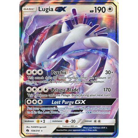 Lugia GX -Single Card-Ultra Rare [159/214]-The Pokémon Company International-Ace Cards &amp; Collectibles