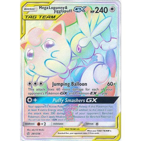Mega Lopunny & Jigglypuff GX -Single Card-Hyper Rare [261/236]-The Pokémon Company International-Ace Cards & Collectibles