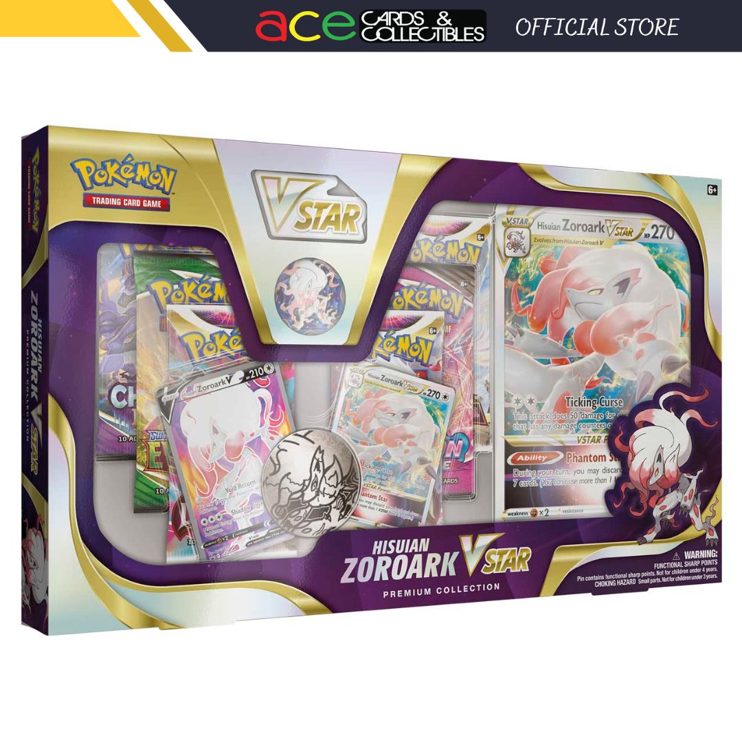 Pokemon TCG: Hisuian Zoroark V Star Premium Collection-The Pokémon Company International-Ace Cards & Collectibles