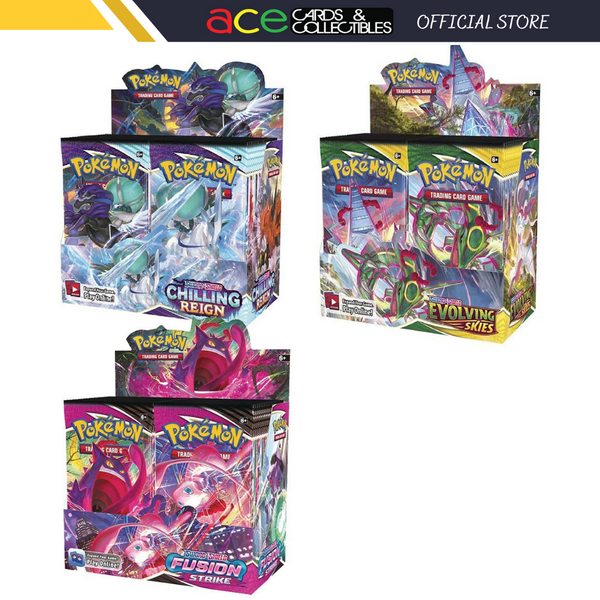 Pokemon TCG: Sword & Shield - Booster Box - [ SS06 Chilling Reign / SS - Ace Cards Sdn Bhd Pokemon TCG: Sword & Shield - Booster Box - [ SS06 Chilling Reign / SS - Ace Cards Sdn Bhd