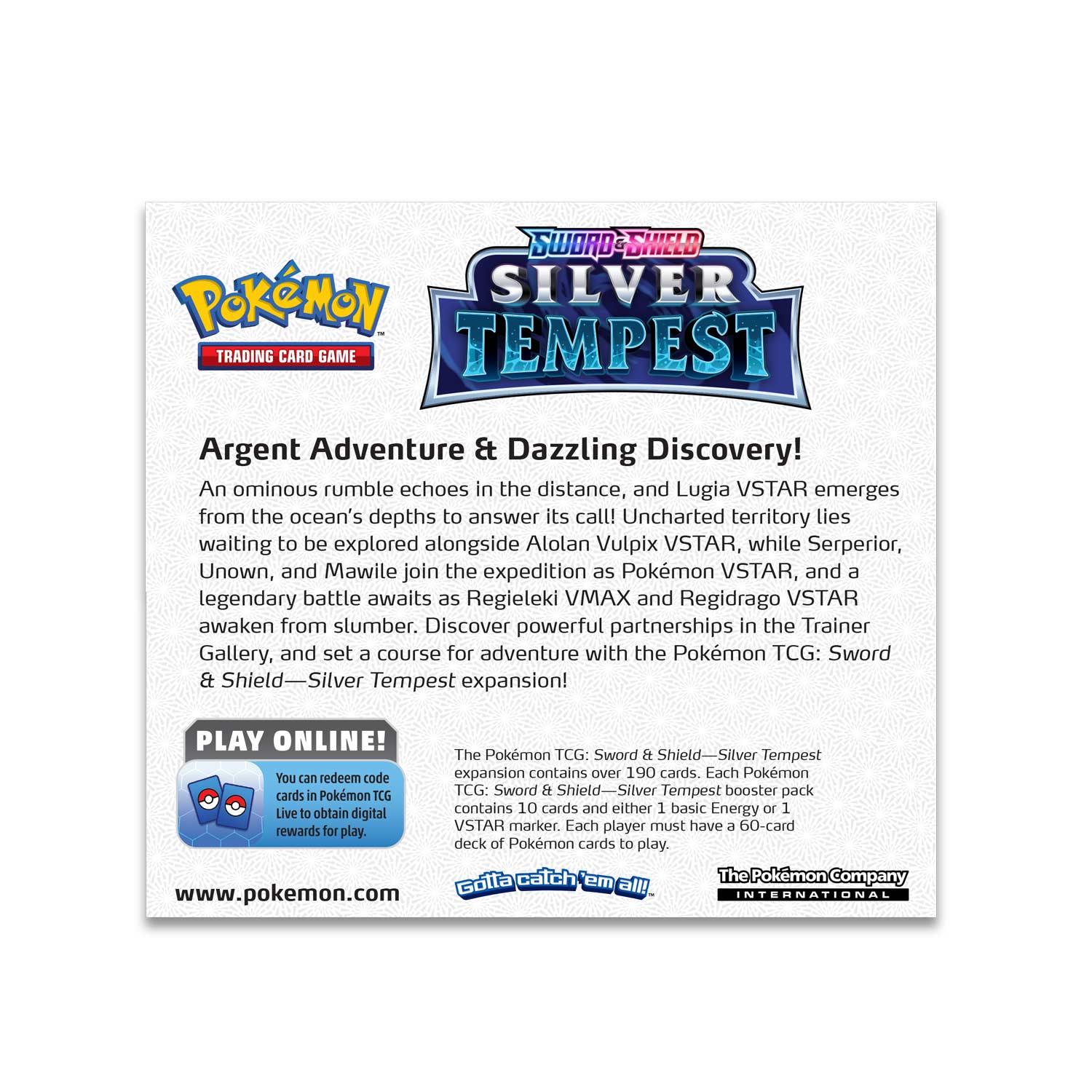 Pokemon TCG: Sword & Shield SS12 Silver Tempest Booster-Booster Box-The Pokémon Company International-Ace Cards & Collectibles