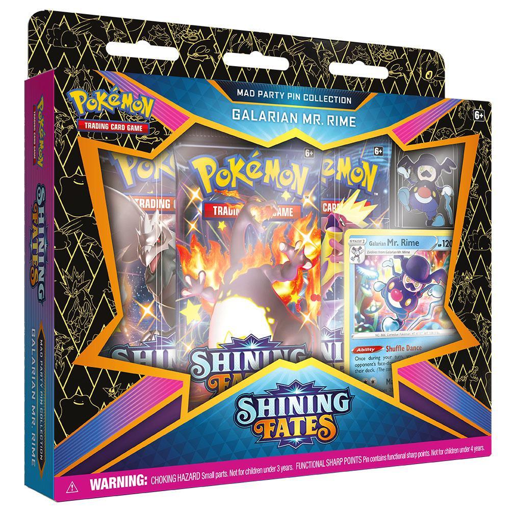 Pokemon TCG: Sword Shield SWSH 4.5 Shining Fates: Mad Party Pin Collection-Galarian Mr. Rime-The Pokémon Company International-Ace Cards &amp; Collectibles