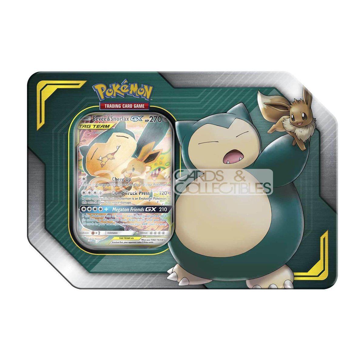 Pokemon TCG: Tag Team Tin (Eevee & Snorlax-GX)-The Pokémon Company International-Ace Cards & Collectibles