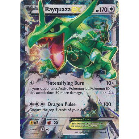 rare pokemon cards rayquaza Rayquaza EX -Single Card