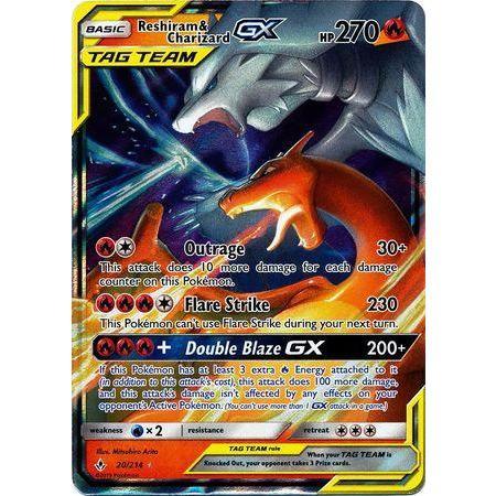 Reshiram & Charizard GX -Single Card - Ace Cards Sdn Bhd